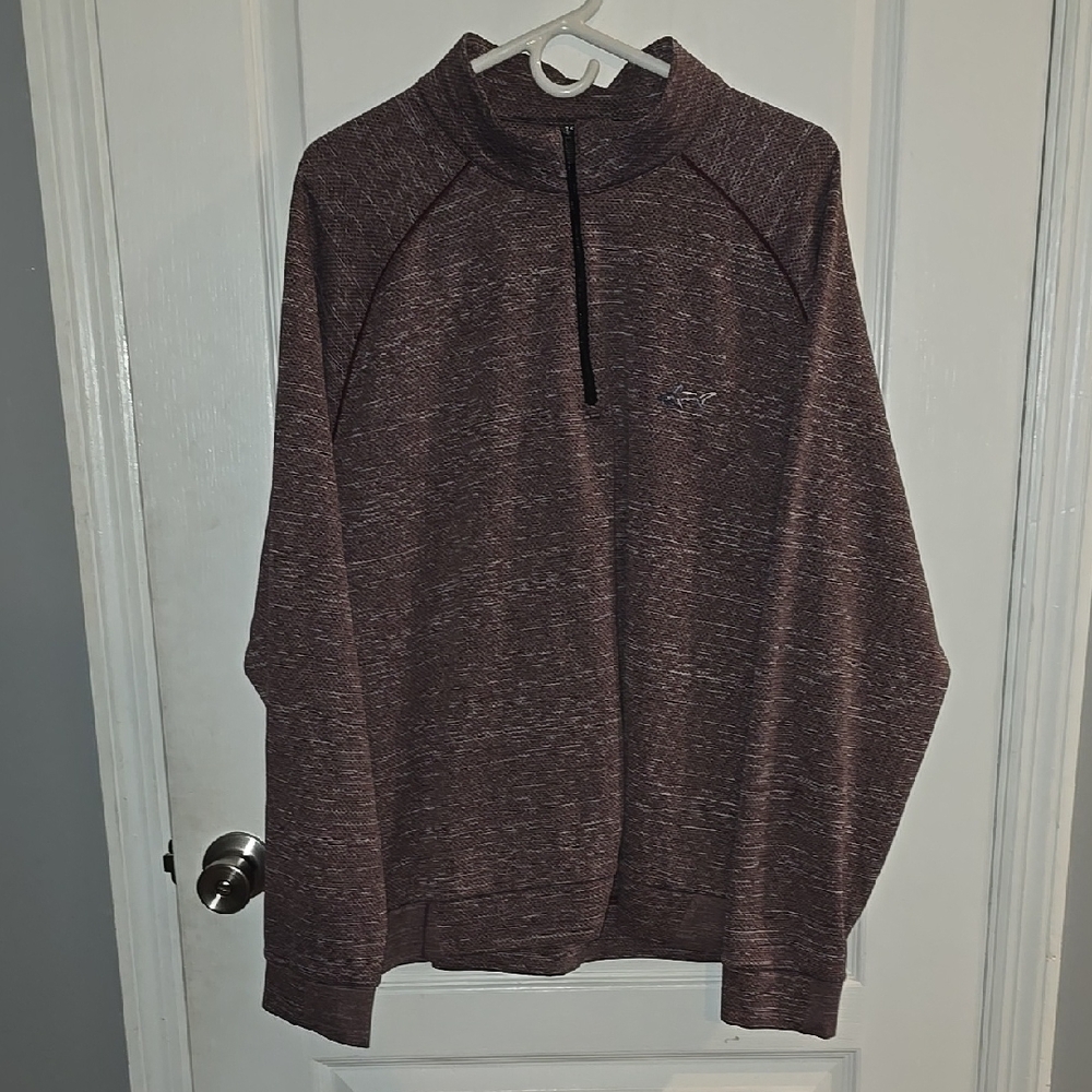 Greg Norman Collection Men's XXL Brown Zip Up Sweater Shirt